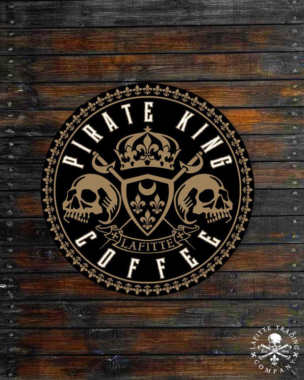 Pirate King Coffee  3" Decal