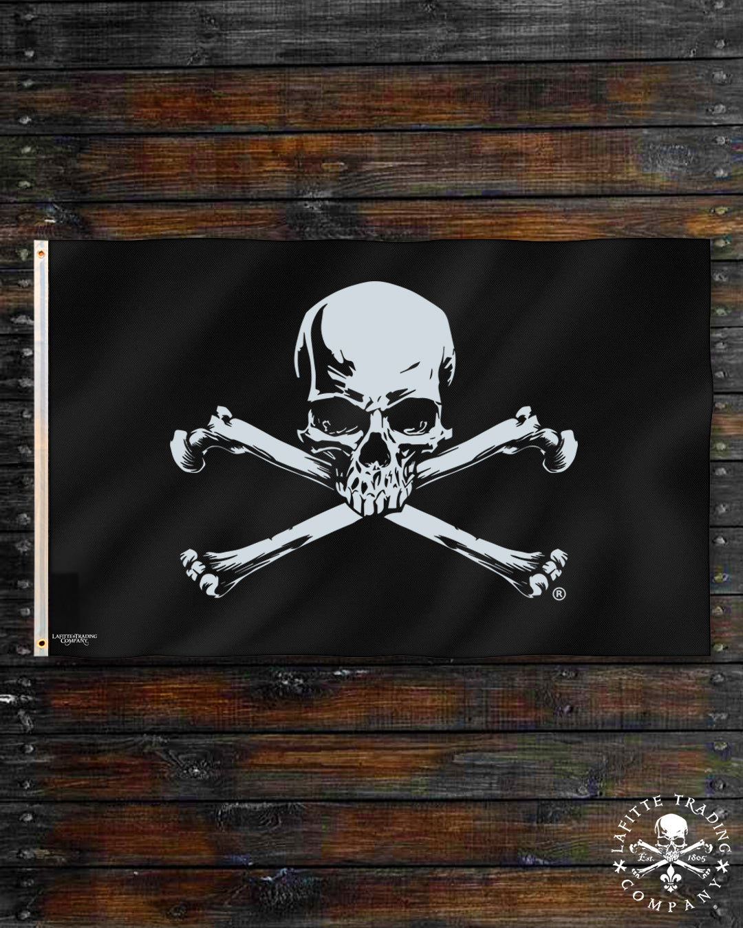Small Jolly Roger Pirate Flag for Boats